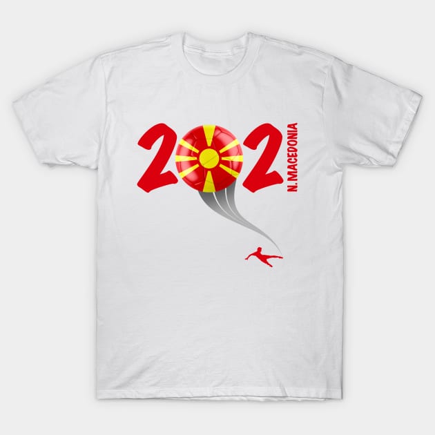 North Macedonia Euro Soccer 2021 T-Shirt by DesignOfNations